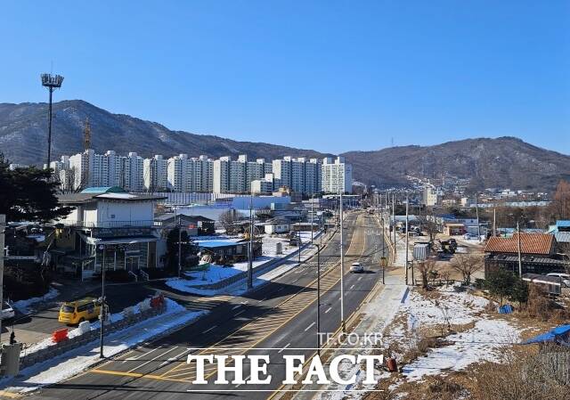 경기 양주시가 준공한 복지리 도시계획도로(대로 3-24호선) 전경 /양주시