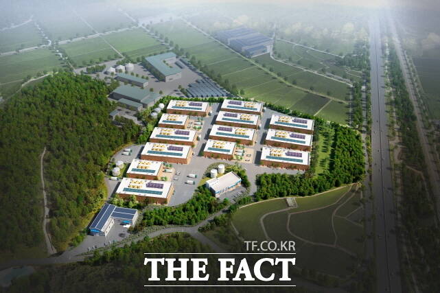 논산시 스마트 축산단지 조감도. /논산시