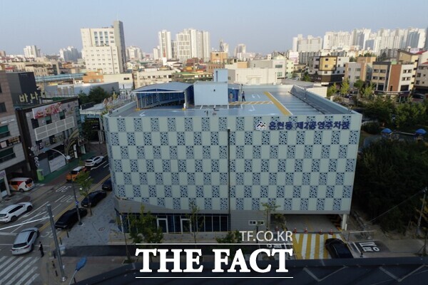 아산시 온천동 제2공영주차장 전경. /아산시