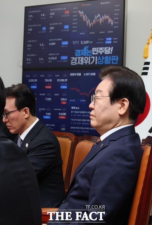 최근 공표되는 여론조사에 논란이 계속되는 가운데 더불어민주당이 여론조사를 검증하고 제도를 개선하는 위원회를 당내에 설치했다. 사진은 이재명 대표. /뉴시스