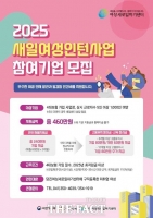 당진여성새일센터, 새일 여성 인턴 사업 참여기업·참여자 모집
