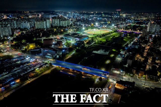 야간경관조명 설치 보조금 지원사업 오산천 경관 /오산시