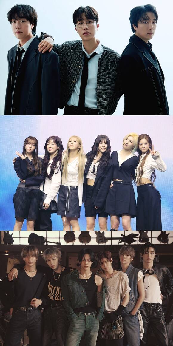 소란 엔믹스 라이즈(위부터)가 긴 설연휴를 보낼 음악 팬들을 위해 멤버별로 한 곡씩 추천해 총 15개 트랙을 완성했다. 여기에 <더팩트>가 소란 엔믹스 라이즈의 곡도 한 곡씩 골라 담았다. /각 소속사