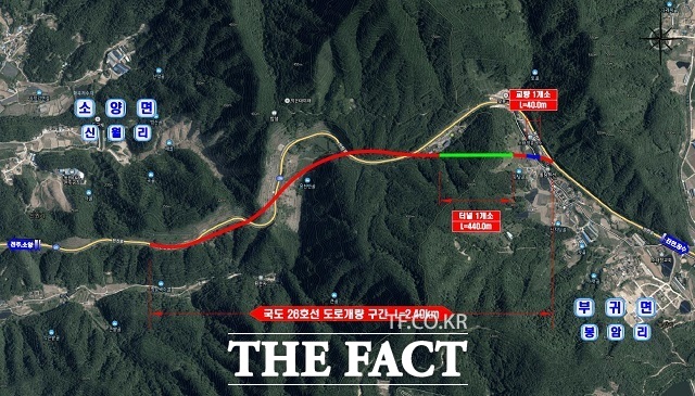 진안 보룡재 선형개량 예타 대상사업 선정 계획도 /진안군