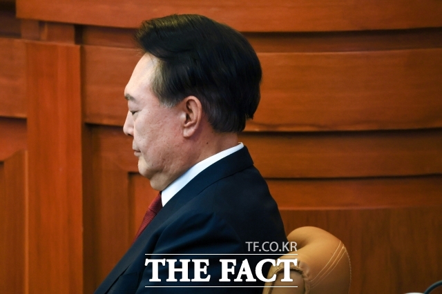 12.3 비상계엄 사태 내란 우두머리 혐의를 받는 윤석열 대통령이 구속을 취소해달라고 법원에 요청했다./사진공동취재단
