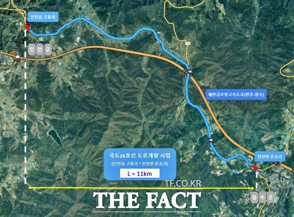 국도 26호선 위치도 /장수군