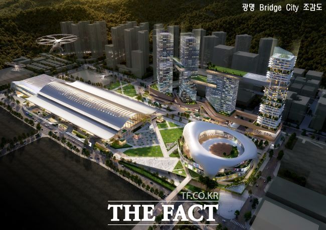 KTX광명역세권 조감도./광명시