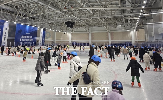 전국 최초 장애인형 빙상장인 세종시 반다비 빙상장. /세종시