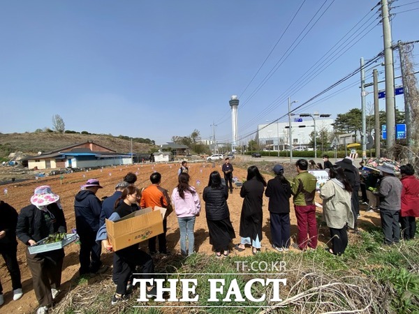 2024년 시민참여형 주말농장 조성 모습. /아산시