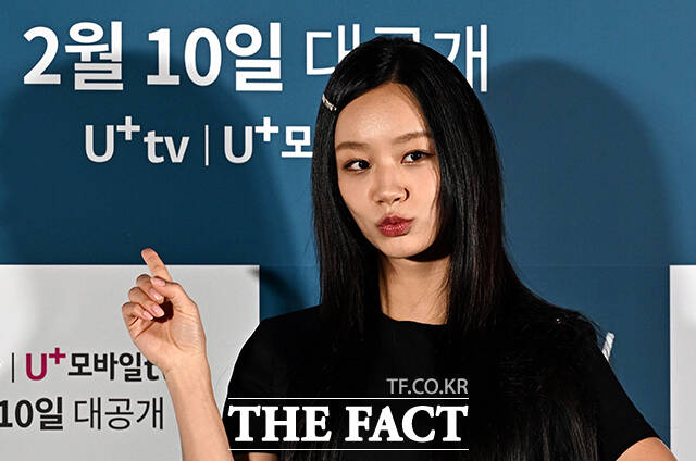 배우 이혜리가 6일 오후 서울 용산 CGV에서 열린 STUDIO X+U 드라마 선의의 경쟁 기자간담회에 참석해 포토타임을 갖고 있다. /임영무 기자