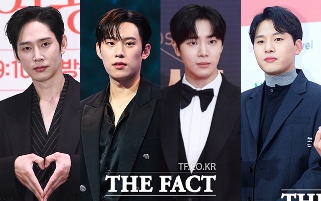 배우 박성훈에 이어 김성철 추영우 김민석(왼쪽부터)이 연이어 SNS로 구설수에 올랐다. /더팩트 DB