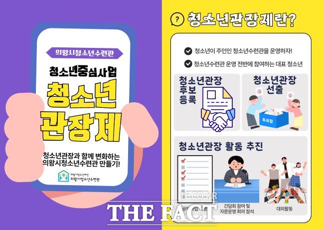 의왕시청소년수련관 '청소년 관장제' 안내문./의왕시청소년수련관