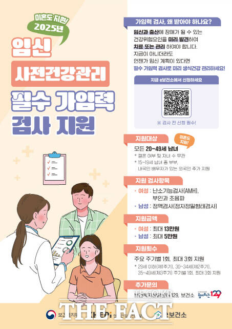 공주시가 펼치고 있는 임신 사전 건강 관리 지원 사업 포스터. /공주시