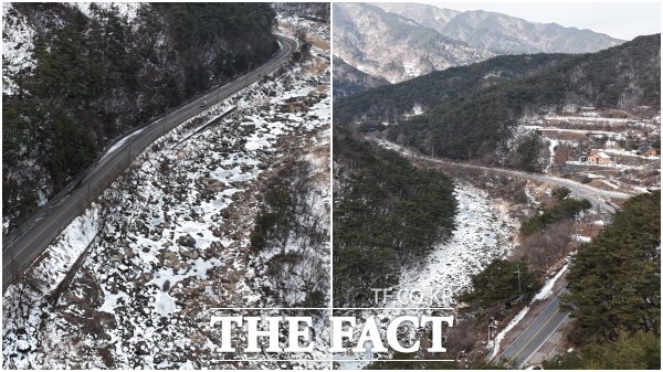 인월면과 산내면을 잇는 국지도60호선 드론사진. /남원시