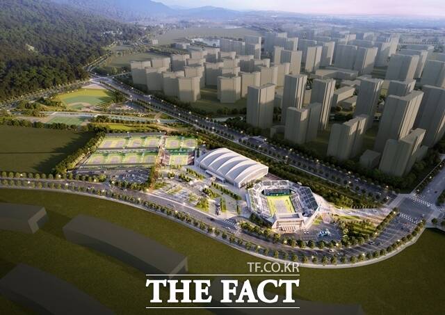 충남 국제테니스장 조성사업 조감도. /충남도