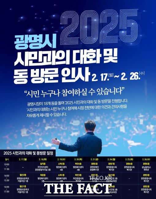 ‘시민과의 대화’ 진행 안내문./광명시