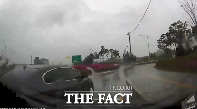 교통사고 유발 영상 캡처 /경기남부경찰청 제공