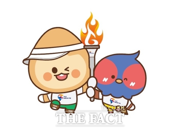 경기 가평군에서 오는 4월과 5월 개최되는 경기도장애인체육대회와 경기도체육대회의 마스코트 갓평이와 송송이. /가평군
