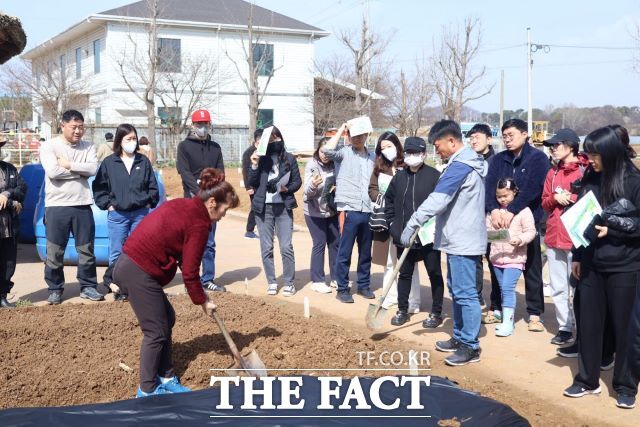 평택시 농업생태원 시민텃밭 현장 사진./평택시