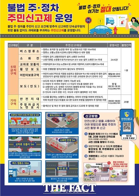 예산군 불법 주정차 주민신고제 운영 포스터./ 예산군.