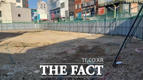 북포항우체국 부지는 현재 기존 건물은 모두 철거되고 신청사 재건축을 준비 중이다. / 박진홍 기자