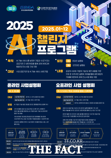 경기도 2025년 AI 챌린지 프로그램 홍보 포스터./경기도