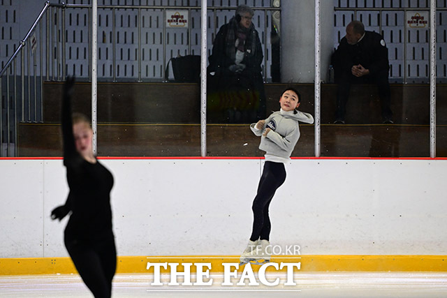 피겨 쇼트 프로그램 출전 하루 앞둔 김채연.