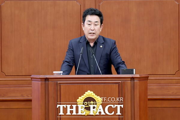 이효성 대전시의원이 20일 열린 대전시의회 제284회 제2차 본회의에서 5분 자유발언을 하고 있다. /대전시의회