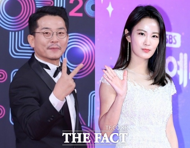 코미디언 김준호(왼쪽)와 김지민이 자필 편지로 결혼 소식을 밝혔다. /더팩트 DB