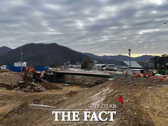 하천 재해복구사업이 진행되고 있는 경기도 양평군 세월천 모습 /경기도