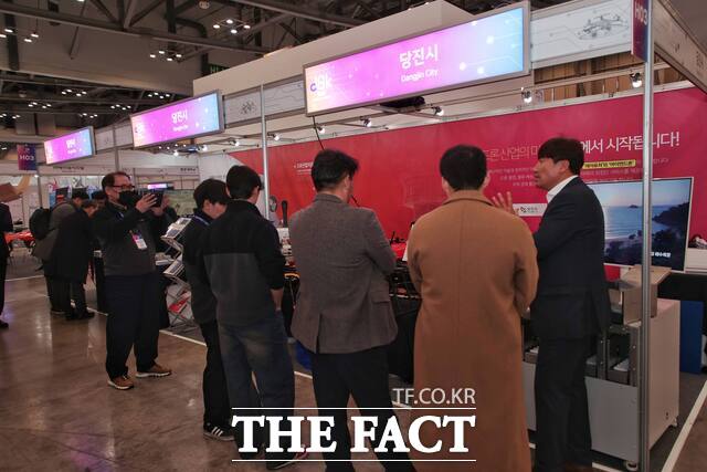 당진시는 26~28일까지 3일간 부산 벡스코 제1전시장에서 드론쇼코리아 홍보부스를 운영하고 있다. /당진시