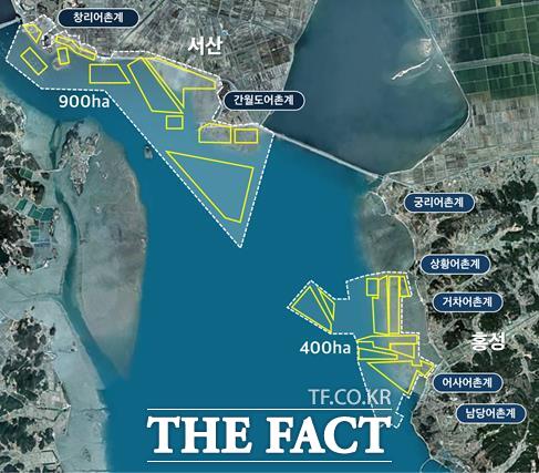 청청어장 재생사업 천수만 위치도 /충남도