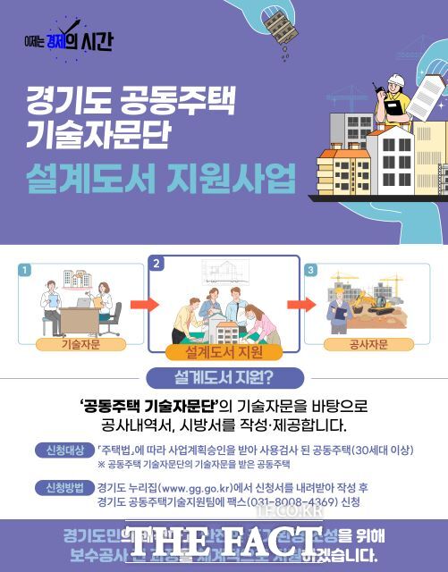 ‘공동주택 기술자문단’ 설계도서 지원사업 안내포스터./경기도