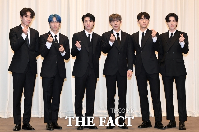 그룹 인피니트 이성열 장동우 남우현 김성규 엘 이성종(왼쪽부터)이 6일 오후 6시 미니 8집 LIKE INFINITE를 공개한다. /더팩트 DB