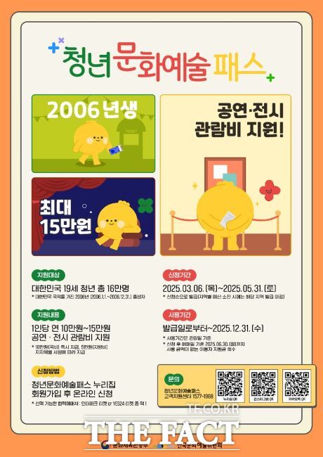청년문화예술패스 지원 안내문./광명시