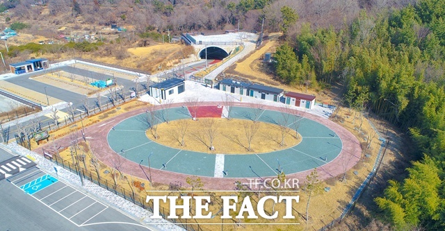 경남 고성군 남산공원 힐링캠핑장 모습 /고성군