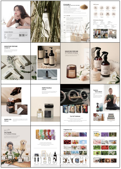 지난해 자율선택형 수출기반활용사업 지원을 받은 천안 소재 기업체 라미유의 영문 카탈로그. /충남경제진흥원