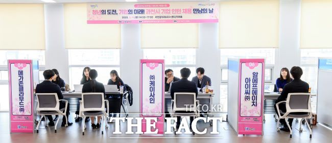 기업인턴 채용 만남의 날 진행 모습 /과천시