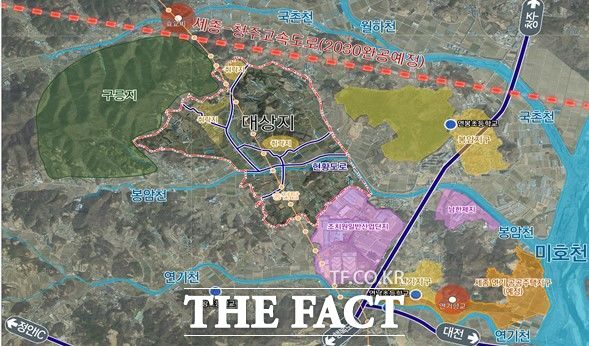 세종 스마트 국가산업단지 위치도. /세종시