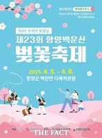  함양 백운산 벚꽃축제 4월 5~6일 개최