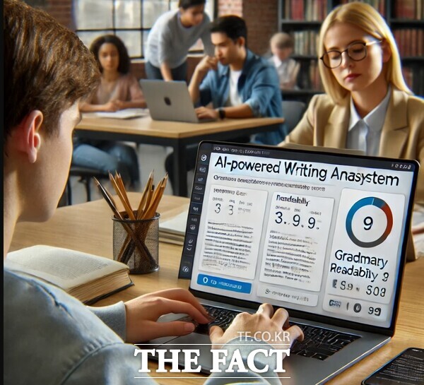 AI 기반 분석 프로그램 사용 모습 /충남도교육청