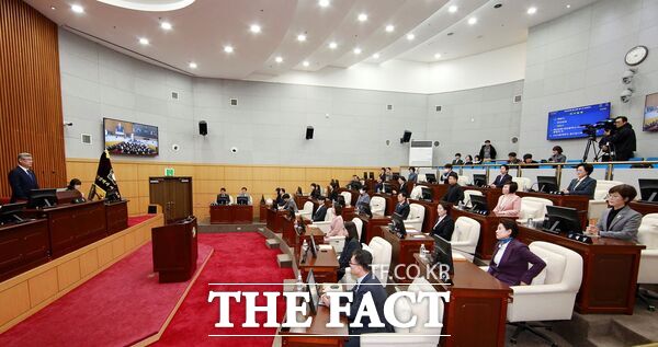 대전 서구의회는 7일 제289회 임시회를 개최했다. 사진은 임시회 전경./대전 서구의회