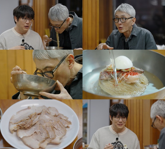 미친맛집에 출연하는 가수 성시경과 배우 마츠시게 유타카가 성시경의 단골 평양냉면 음식점을 방문한다. /넷플릭스