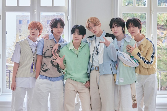 NCT WISH가 미니 2집 poppop 발매를 앞두고 인터뷰를 진행, 많은 분들에게 관심과 사랑을 받는 만큼 우리 무대를 보고 실망하지 않도록 책임감 있게 활동하겠다고 말했다. 왼쪽부터 료 리쿠 유우시 시온 타쿠야 재희/SM엔터
