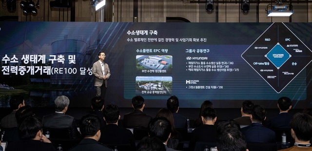 현대건설이 원자력을 중심으로 에너지 사업을 확대해 나가겠다는 전략을 밝혔다. 현대건설이 지난달 28일 개최한 CEO 인베스터 데이. /현대건설