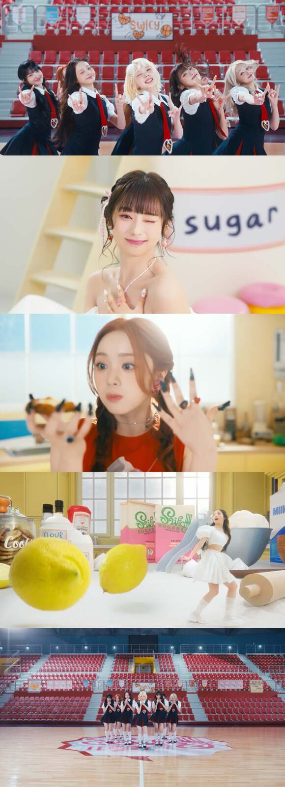그룹 유니스가 14일 두 번째 미니 앨범 SWICY의 타이틀곡 SWICY의 뮤직비디오 티저를 공개했다. /F&F엔터테인먼트