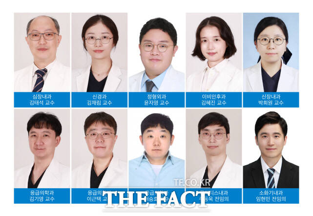 세종충남대병원이 신규 영입한 10명의 의료진. /세종충남대병원