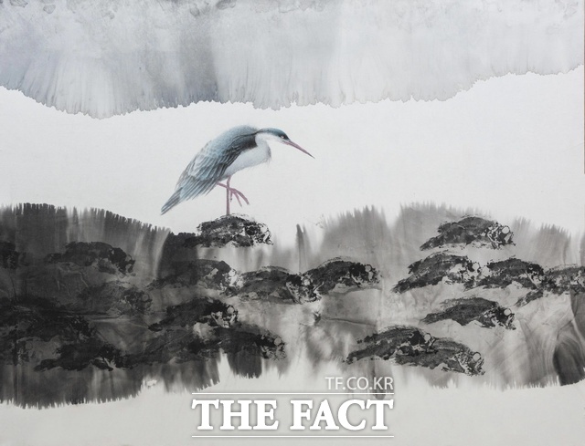 양부가 작가의 순환 종으로 화선지에 수묵담채로 그렸다. /목원대