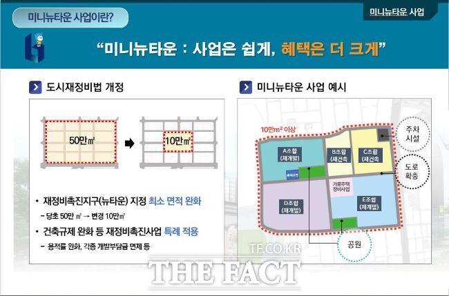 미니뉴타운 사업 안내 화면 /부천시