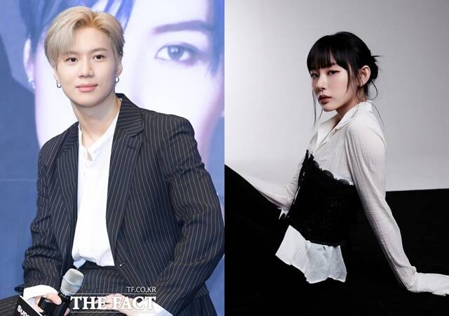 샤이니 태민(왼쪽)이 댄서 노제와의 열애설에 관해 같이 일을 해 온 친한 동료 사이라고 밝혔다. /더팩트 DB, 스타팅하우스